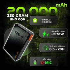 Pin áo điều hòa KENKO Army 22v