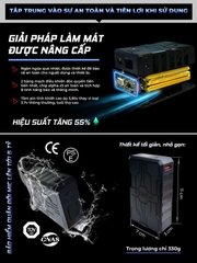 Bộ pin quạt KENKO ALPHA X5 22V mạnh nhất, công nghệ quạt siêu êm