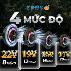 Quạt Kenko ARMY 22V phiên bản ECO tiết kiệm