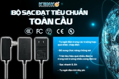 Bộ sạc nhanh KENKO 12V-2.0A mới nhất 2024 chống chai pin