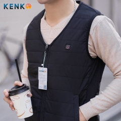 Áo sưởi gile KENKO V01 Nhật Bản 9 vùng nhiệt siêu ấm chống nước và mưa tuyết tuyệt đối