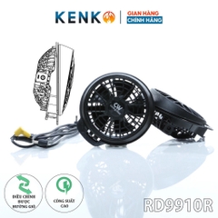 Thanh lý bộ 2 quạt kèm dây cáp áo điều hòa siêu bền KENK Cooling wear nội địa Nhật Bản dạng nấc cài