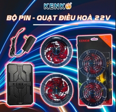 Bộ pin quạt KENKO ALPHA X5 22V mạnh nhất, công nghệ quạt siêu êm