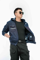 Áo điều hoà KENKO dài tay chất liệu vải bò(denim) phiên bản đặc biệt chống cháy nhẹ-SM24