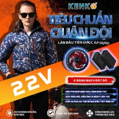 Áo điều hoà KENKO dài tay chất liệu vải taslan màu xanh camo - SM24