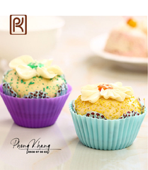Combo 10 khuôn silicon làm bánh cupcake