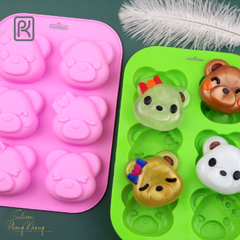 Khuôn silicon gấu teddy