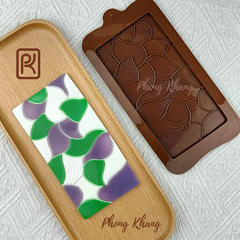 Khuôn silicon ốp hình gân lá