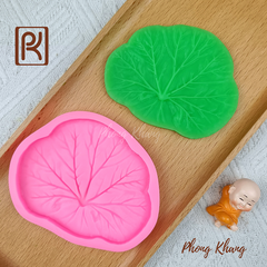 Khuôn silicon lá sen tròn đại