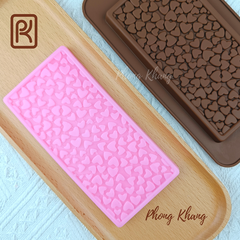 Khuôn silicon ốp thành bánh hình trái tim
