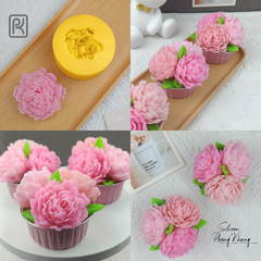 Khuôn silicon hoa mẫu đơn