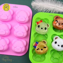 Khuôn silicon gấu teddy