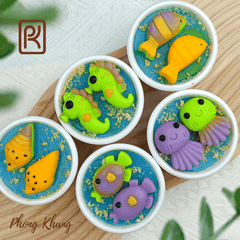 Khuôn silicon vĩ hình hải sản và hải mã