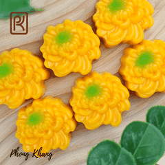 Combo 10 khuôn silicon 5cm làm rau câu hình hoa cúc đại đóa