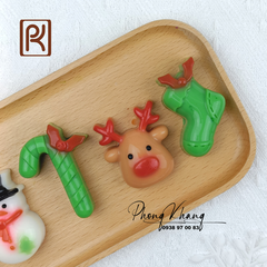 Khuôn silicon làm rau câu hình noel