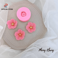 Khuôn silicon 4d hoa đào nhật