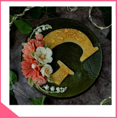 Mica chữ rau câu alphabet - chữ G