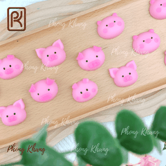 Khuôn silicon làm rau câu hình con heo