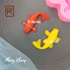 [Ảnh thực] Khuôn silicon 4d Phong Khang làm rau câu hình cá chép