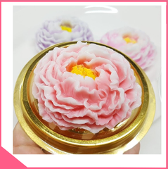 Khuôn silicon 4d làm rau câu hoa mẫu đơn