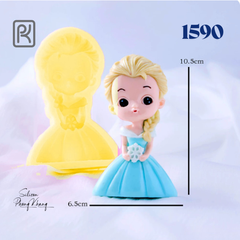 Khuôn silicon cô bé elsa