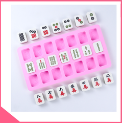 Khuôn silicon làm rau câu quân cờ mạt chược