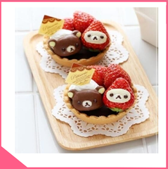 Khuôn silicon làm socola gấu rilakkuma