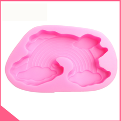 Khuôn silicon 3d làm rau câu cầu vồng