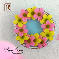 Khuôn silicon làm rau câu 12 hoa mai