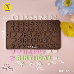 Khuôn silicon happy birthday
