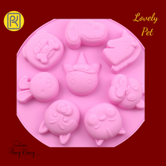 Khuôn silicon hình cún
