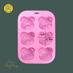 Khuôn silicon gấu teddy
