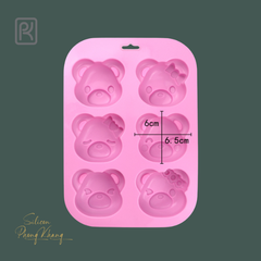 Khuôn silicon gấu teddy