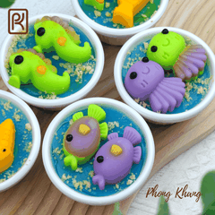 Khuôn silicon vĩ hình hải sản và hải mã