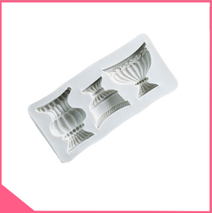 Khuôn silicon 3d chậu hoa