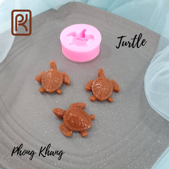 [Ảnh thực tế] Khuôn silicon 4d Phong Khang làm rau câu hình con rùa nhí
