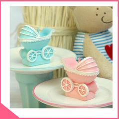 Khuôn silicon 4d làm fondant xe đẩy em bé