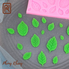 [Ảnh thực tế] Khuôn silicon 4d Phong Khang làm rau câu hình chiếc lá