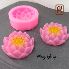 [Ảnh thực tế] Khuôn silicon 4d Phong Khang làm rau câu hình hoa sen