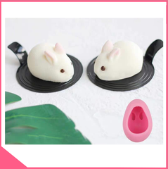 Khuôn silicon 4d làm rau câu hình con thỏ