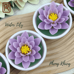 Khuôn silicon 4d Phong Khang làm rau câu hình hoa súng