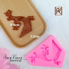 Khuôn silicon làm rau câu hình gốc cây mai