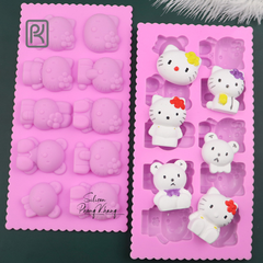 Khuôn silicon mèo Kitty