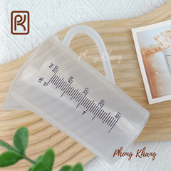 Ly pha chế dung tích 500ml dùng đong rau câu