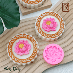 Khuôn silicon 3d làm rau câu hoa sen