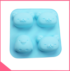 Khuôn silicon gấu rilakkuma và vịt vàng