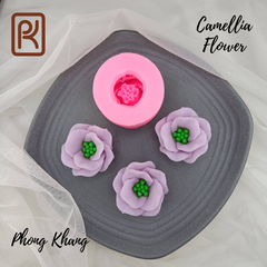 [Ảnh thực] Khuôn silicon 4d Phong Khang làm rau câu hình hoa trà