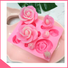 Khuôn silicon 4d nụ hoa hồng