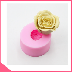 Khuôn silicon 4d làm bánh rau câu hoa hồng