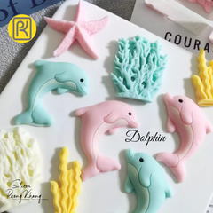 Khuôn silicon cá heo